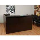 Napa Reception Station 71x71x42H Single Pedestal Espresso